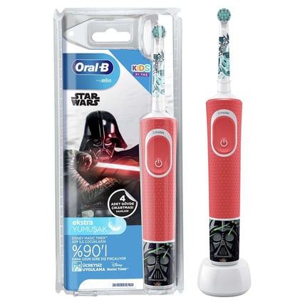 ORAL-B D100 STAR WARS OZEL SERI COCUKLAR ICIN SARJ EDILEBILIR DIS FIRCASI