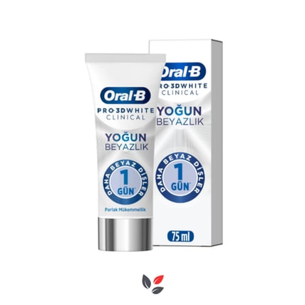 Oral-B Pro 3D White Clinical Yoğun Beyazlık Diş Macunu Parlak Beyaz 75 ml