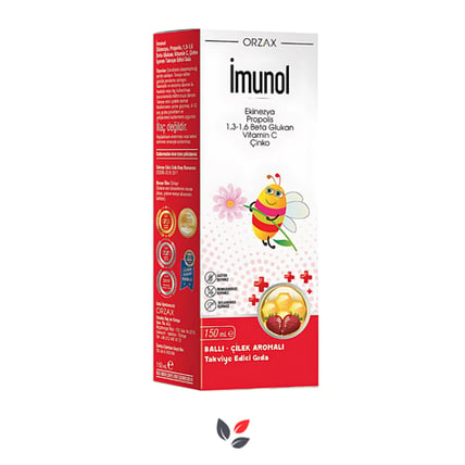 Orzax İmunol Şurup 150 ml Ballı Çilek Aromalı