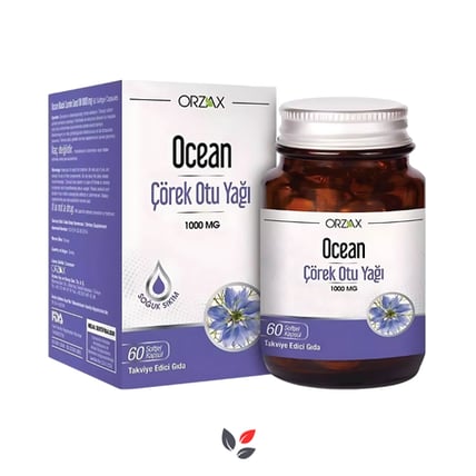 Orzax Ocean Çörek Otu Yağı 60 Kapsül