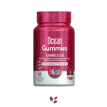 Orzax Ocean Gummies Sambucus 60 Adet Çiğnenebilir Jel Form