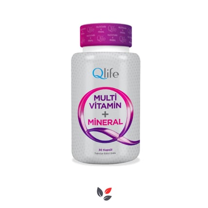 QLife Multivitamin Mineral 30 Kapsül