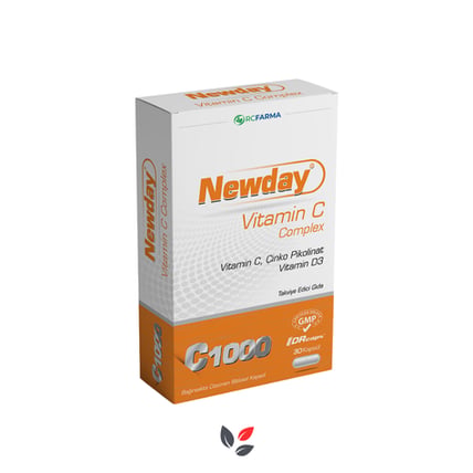 Rcfarma Newday Vitamin C 1000 Complex 30 Kapsül
