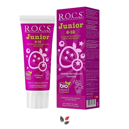 Rocs 6-12 Yaş Çocuklar İçin Diş Macunu Berry Mix 74 ml