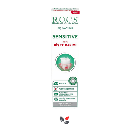 ROCS Sensitive Artı Diş Eti Bakımı Diş Macunu 75 ml