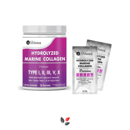 Shiwwa Collagen Premium Type 1-2-3-5-10 Hydrolyzed Marine 30 Saşe