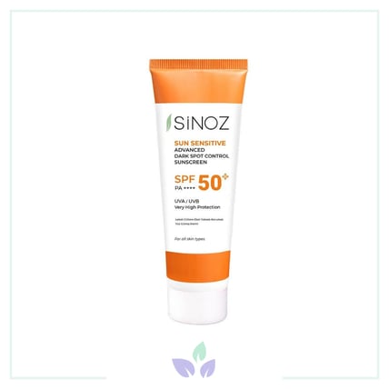 Sinoz Lekeli Ciltlere Özel Aydınlatıcı 50 Faktör Yüz Güneş Kremi 50 ml