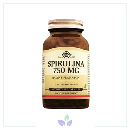 Solgar Spirulina 750 mg 80 Kapsül