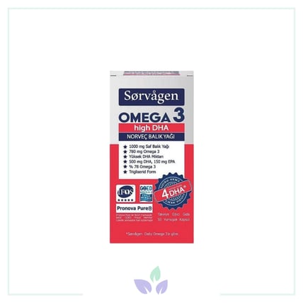 Sorvagen Omega 3 High DHA Norveç Balık Yağı 50 Yumuşak Kapsül