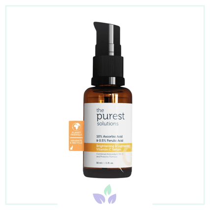 The Purest Solutions %10 Ascorbic Acid & Ferulic Acid %0.5 Aydınlatıcı Renk Tonu Eşitleyici Vita C Serum 30 ml