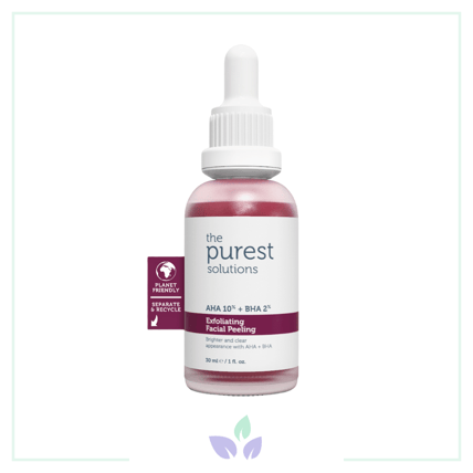 The Purest Solutions AHA %10 + BHA %2 Exfoliating Facial Peeling 30 ml