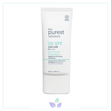 The Purest Solutions Yağlı Ciltler İçin Mat Bitişli SPF50+ Güneş Kremi 50 ml