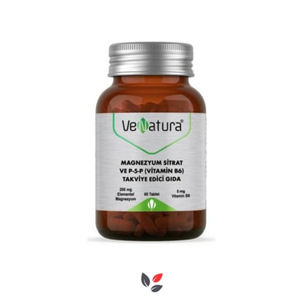 Venatura Magnezyum Sitrat ve P-5-P Vitamin B6 60 Tablet