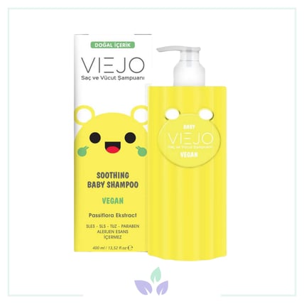 Viejo Vegan Bebek Saç Ve Vücut Şampuanı