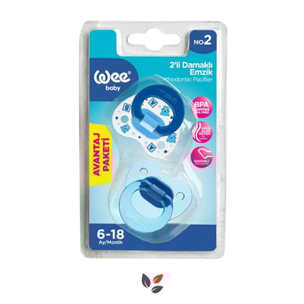 Wee Baby 438 Damaklı No:2 6-18 Ay 2'li Emzik