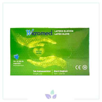 Wicromed Latex Eldiven 10'Lu Small