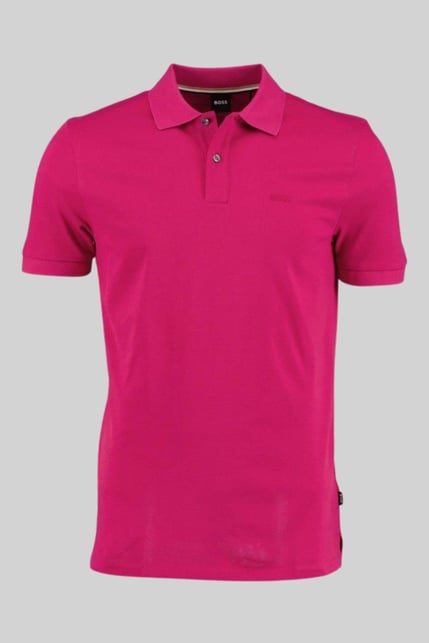 Boss Regular Fit Pallas Polo Yaka T-Shirt Pembe 653