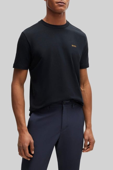Boss Regular Fit Bisiklet Yaka Erkek T-Shirt Mavi 401