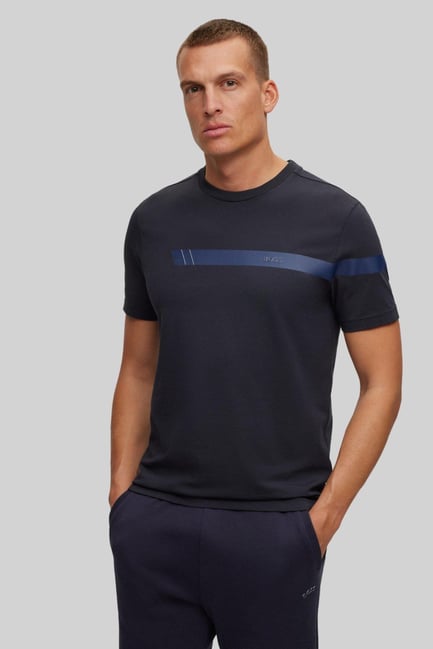 Boss Regular Fit Bisiklet Yaka Erkek T-Shirt Mavi 402