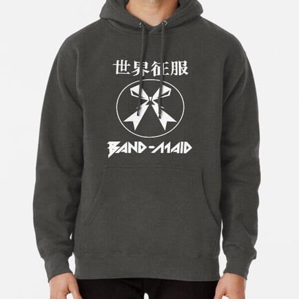 Band Maid maid Tasarım Baskılı Kapşonlu Sweatshirt