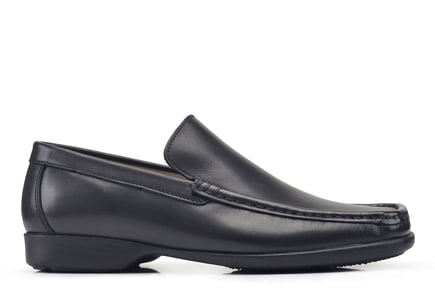 Siyah Yazlık Bağcıksız Erkek Ayakkabı