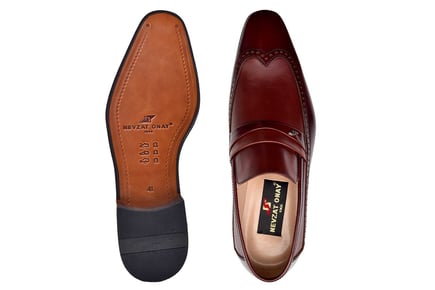 Kahverengi Klasik Loafer Kösele Erkek Ayakkabı -6975-
