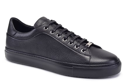 Siyah Bağcıklı Erkek Sneaker Ayakkabı