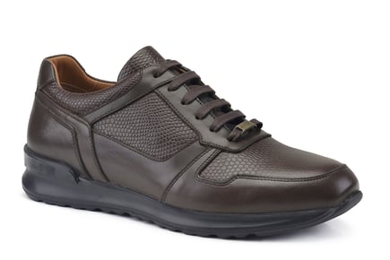 Kahverengi Bağcıklı Casual Sneaker