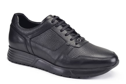 Siyah Bağcıklı Erkek Sneaker Ayakkabı