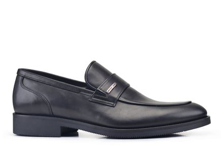 Siyah Klasik Loafer Termo Kışlık Erkek Ayakkabı