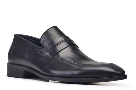 Siyah Loafer Kösele Erkek Ayakkabı