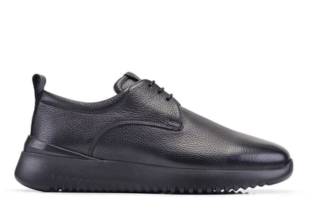 Siyah Bağcıklı Erkek Sneaker Ayakkabı