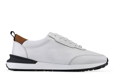 Beyaz Bağcıklı Erkek Sneaker Ayakkabı