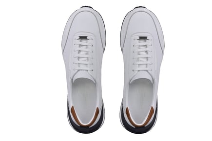 Beyaz Bağcıklı Erkek Sneaker Ayakkabı
