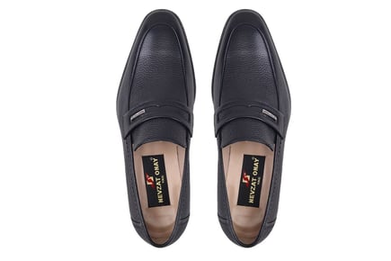 Siyah Floter Erkek Loafer Ayakkabı