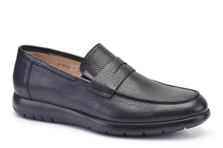 Siyah Bağcıksız Erkek Günlük Ayakkabı