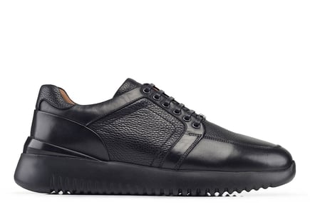 Siyah Bağcıklı Erkek Sneaker Ayakkabı