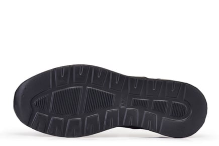Siyah Bağcıksız Neopren Detaylı Erkek Sneaker