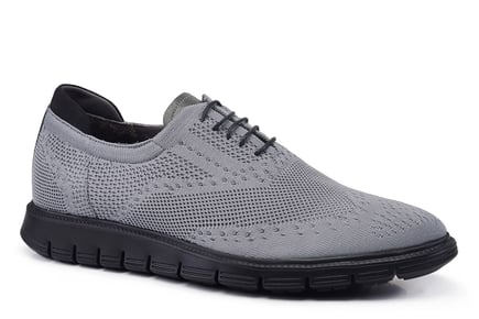 Gri Triko Günlük Bağcıklı Erkek Günlük Ayakkabı