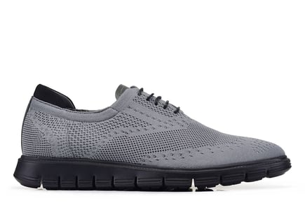 Gri Triko Günlük Bağcıklı Erkek Günlük Ayakkabı