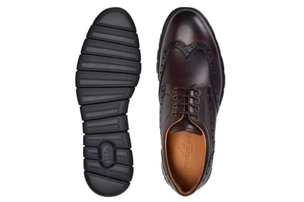 Kahverengi Hakiki Deri Bağcıklı Erkek Günlük Ayakkabı