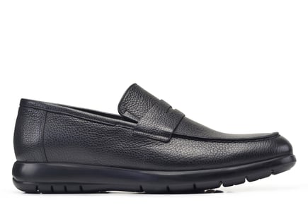 Siyah Bağcıksız Erkek Günlük Ayakkabı