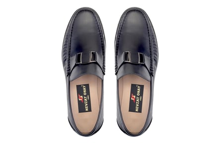 Siyah Tokalı Loafer Erkek Ayakkabı