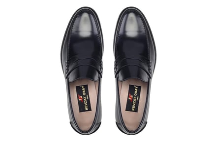 Spaz Siyah Bağcıksız Erkek Günlük Ayakkabı