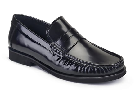 Açma Siyah Penny Loafer Erkek Ayakkabı