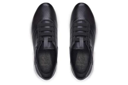 Siyah Baskı Beyaz Taban Erkek Sneaker Ayakkabı