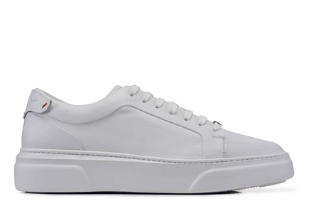 Beyaz Bağcıklı Erkek Sneaker Ayakkabı