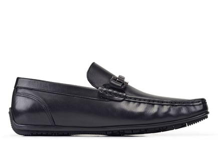 Siyah Bağcıksız Loafer Erkek Yazlık Ayakkabı