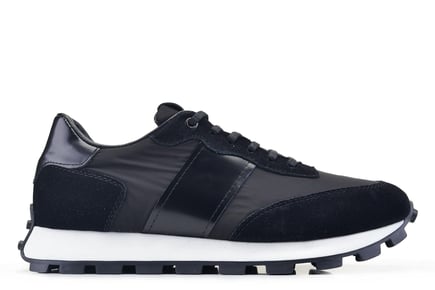 Siyah Bağcıklı Erkek Sneaker Ayakkabı