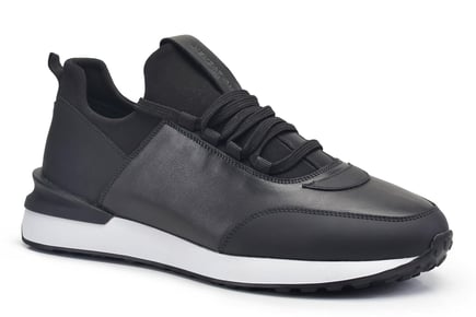 Siyah Bağcıklı Erkek Sneaker Ayakkabı